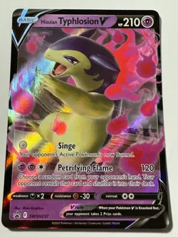 Hisuian Typhlosion V Pokemon TCG SWSH Black Star Promos SWSH237 Holo Promo NM - Image 1