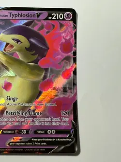 Hisuian Typhlosion V Pokemon TCG SWSH Black Star Promos SWSH237 Holo Promo NM - Image 3