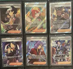 Pokemon Full Art Trainer Supporter Lot Of 6 Cards - Image 1