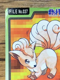 Pokemon Carddass Card Vulpix File No.37 Bandai Pocket Monsters 1997 Japan - Image 3