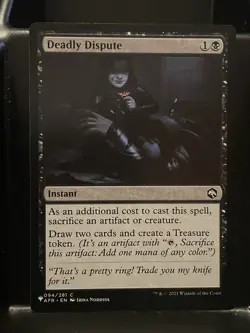 Deadly Dispute Forgotten Realms Regular NM The List Mystery MTG Magic Card - Image 1