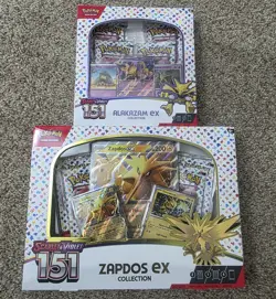 Pokemon Scarlet & Violet 151 Alakazam Ex Collection And Zapdos Ex Collection Box - Image 1