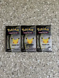 Pokemon 25th Anniversary Celebrations Booster Pack x3- New & Sealed - Image 1