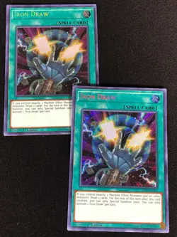 Yugioh Iron Draw BLRR-EN034 1ST SECRET X2 (NM) - Image 1
