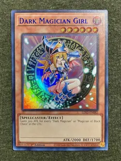 ( DARK MAGICIAN GIRL ) - Ultra Rare (BLUE) - LDS3-EN082 - 1st - NM - Yu-Gi-Oh - Image 1