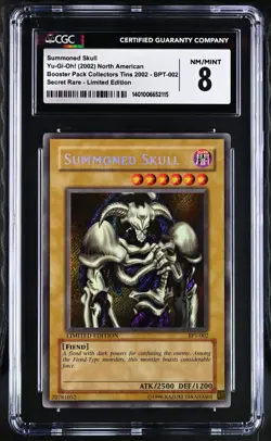 YUGIOH CGC 8 NM-MT 2002 - Summoned Skull BPT-002 Limited Edition - Image 1