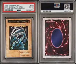 Yu-Gi-Oh Blue-Eyes White Dragon Bandai PSA2 #118 1998 Japan English - Image 1