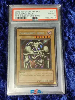 PSA 8 - BPT-002 - Summoned Skull - Secret Rare -2002 - Yu-Gi-Oh! Promo - NM-MT - Image 1