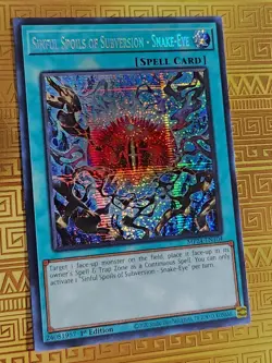 Sinful Spoils of Subversion - Snake-Eye MP24-EN104 Prismatic Secret Rare Yugioh - Image 1