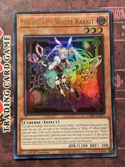 Maliss P White Rabbit - CRBR-EN015 - Ultra Rare - 1st Edition - VLP - Image 1