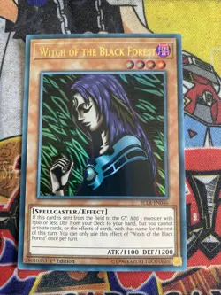 YUGIOH WITCH OF THE BLACK FOREST ULTRA RARE BLLR-EN046 1ST EDITION - Image 1