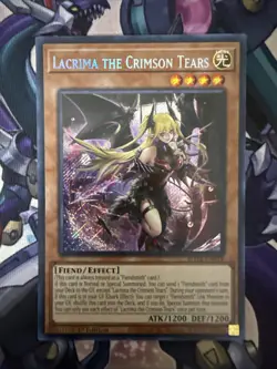Yugioh Lacrima The Crimson Tears ROTA-EN014 Secret Rare 1st Edition Near Mint - Image 1