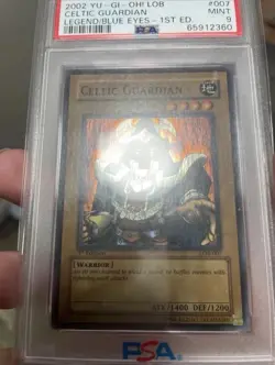 Yu-Gi-Oh 2002 Celtic Guardian LOB-007 Super Rare 1st Edition Wavy - Image 1