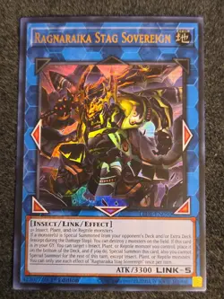 Yugioh Ragnaraika Stag Sovereign LEDE-EN050 Ultra Rare 1st Ed NM - Image 1