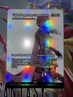Lightning, Lone Commando - (Showcase) (Foil) - MTG: FINAL FANTASY (0054) - Image 1