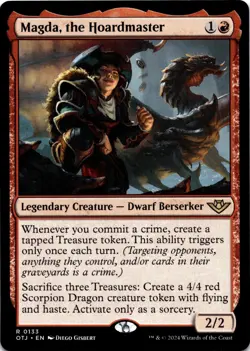 Magda, the Hoardmaster (133) R Outlaws of Thunder Junction NM MTG - Image 1