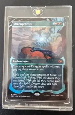 MTG Tarkir Dragonstorm - 0402 Dracogenesis FOIL SHOWCASE NM (Pack-To-Sleeve) - Image 1