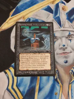 Haunting Wind MTG Antiquities Black Uncommon Moderately Played x1 GG4 - Image 2