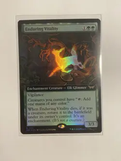 MTG: Duskmourn House of Horror Enduring Vitality R 0381 (Extended Art) Foil - Image 1
