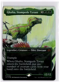 FOIL Ghalta, Stampede Tyrant (Borderless) LCI LP x1 MTG Magic: the Gathering - Image 1