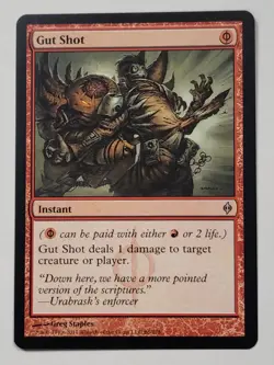MTG Gut Shot New Phyrexia 86/175 Regular Uncommon - Image 1