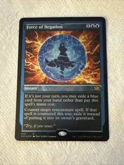Force of Negation (Foil Etched) Double Masters 2022 Foil - Image 1