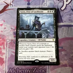 MTG Ayara, First of Locthwain 75 Throne of Eldraine Near Mint #2 - Image 1