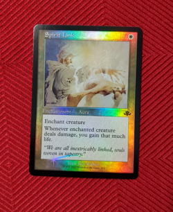 MTG Foil Spirit Link Retro Frame Dominaria Remastered Magic the Gathering NM - Image 1