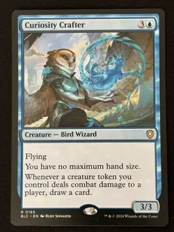 1x MTG Curiosity Crafter - Commander: Bloomburrow (BLC) #165 - Magic - Image 1