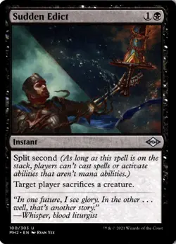Sudden Edict NM/M* Modern Horizons 2 ENGLISH 100/303 mtg -UnltdCards - Image 1