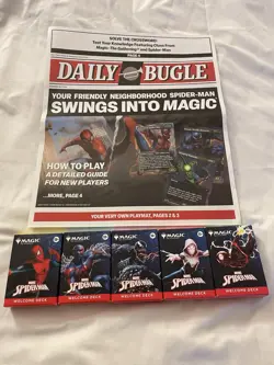 SDCC 2025 Magic Spider-Man Complete Welcome Deck Set 2x + Newspaper - Image 1