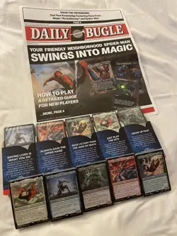 SDCC 2025 Magic Spider-Man Complete Welcome Deck Set 2x + Newspaper - Image 3