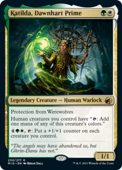 x1 Katilda, Dawnhart Prime R MTG Innistrad: Midnight Hunt M/NM, English - Image 1