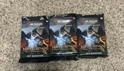 MTG Lord Of the Rings: Tales of Middle Earth - Set Booster Pack 3 Sets - Sealed - Image 2