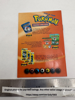 (1) Pokemon Trading Card Game "Rules Version 2" Booklet Pamphlet - Great! - Image 4