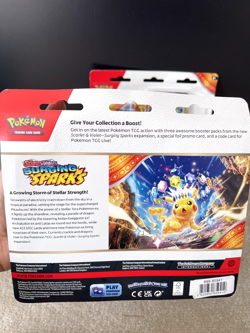 Surging Sparks Triple Blister Pack Zapdos Promo SVP 157 Pokemon TCG x2 - Image 3