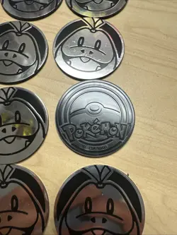 Fuecoco Silver Coin Collectible Pokemon TCG Cards Play Flip Coin Lot Of 10 - Image 2