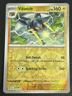 Vikavolt 053/142 Stellar Crown Reverse Holo Pokemon TCG Card NM - Image 1