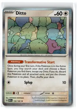 2023 Scarlet & Violet Series - Scarlet & Violet - 151 Ditto #132 Rare Holo - Image 1