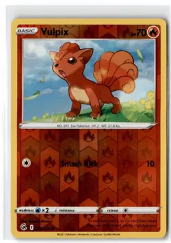 2021 Sword & Shield - Fusion Strike Vulpix #29 Basic/Common Reverse Holo - Image 1