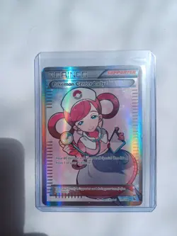 Pokemon Center Lady Full Art 105/106 XY Flashfire LP Pokemon TCG With Top loader - Image 1