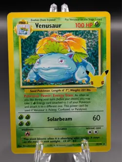 Pokemon TCG Venusaur Holo Rare Card 15/102 Celebrations 25th Anniversary - Image 1