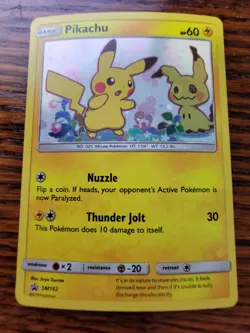 LP% Pikachu SM162 Sm Promos Holo Pokemon Card - Image 1