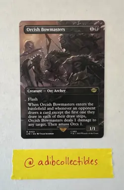 Orcish Bowmasters (Borderless) #433 Rare - MTG Lord of the Rings Card - NM 🔥🔥 - Image 1