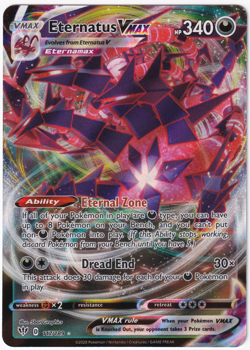 Eternatus VMAX 117/189 Darkness Ablaze Holo 2020 Pokemon TCG Card NM - Image 1