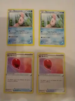 Pokemon TCG Card Lot Alomomola Air Balloon X4 - Image 1