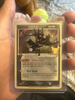 Pokemon Greninja Gold Star Holo Card SWSH144 Celebrations Promo - Image 1