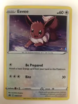 Pokemon Eevee SWSH Sword & Shield Promo Cards NM 2021 Foil SWSH127 A Box 3 - Image 1