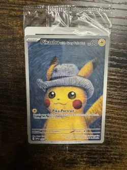 Pokemon TCG Pikachu With Grey Felt Hat 085 Promo Van Gogh Sealed Card - Image 1