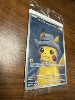 Pokemon TCG Pikachu With Grey Felt Hat 085 Promo Van Gogh Sealed Card - Image 2